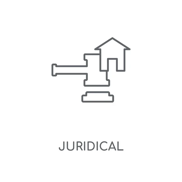 Juridical Linear Icon Juridical Concept Stroke Symbol Design Thin Graphic — Stock Vector