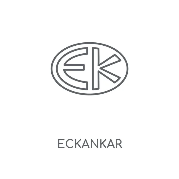 Icono Lineal Eckankar Eckankar Concepto Trazo Símbolo Diseño Elementos Gráficos — Vector de stock