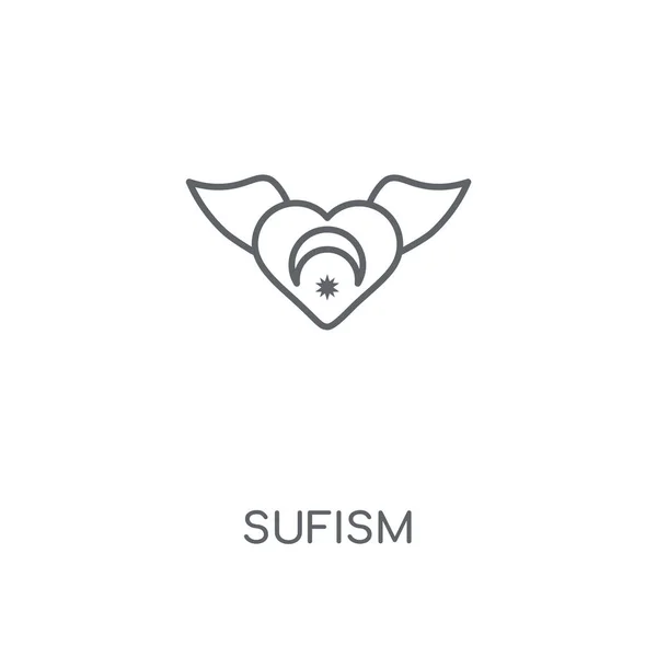 Sufism Lineare Ikone Sufismus Konzept Strich Symbol Design Dünne Grafische — Stockvektor
