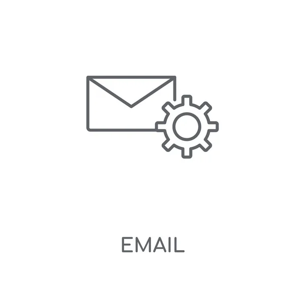 Иконка Электронной Почты Дизайн Символа Электронной Почты Тонкие Графические Элементы — стоковый вектор
