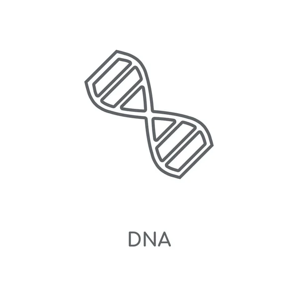 Dna Linear Icon Dna Concept Stroke Symbol Design Thin Graphic — Stock Vector