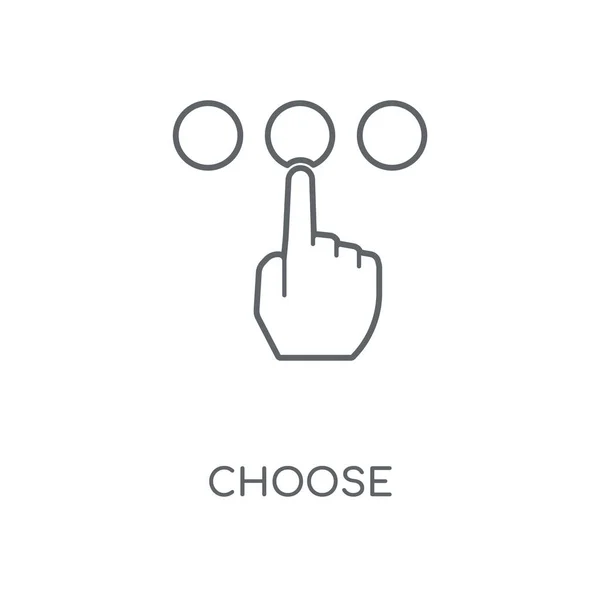 Pilih Ikon Linier Pilih Desain Simbol Coretan Konsep Ilustrasi Vektor - Stok Vektor