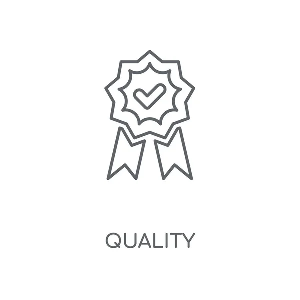 Γραμμική Εικονίδιο Ποιότητας Σχεδιασμό Σύμβολο Ποιότητας Έννοια Εγκεφαλικό Επεισόδιο Λεπτή — Διανυσματικό Αρχείο