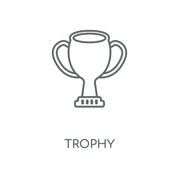 Trophy Linjär Ikonen Trophy Konceptdesign Stroke Symbol Tunn Grafiska Element — Stock vektor
