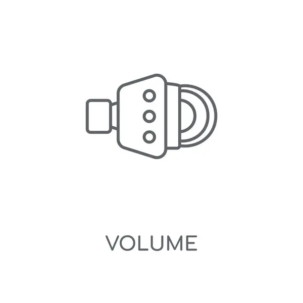 Icono Lineal Volumen Diseño Símbolo Carrera Concepto Volumen Elementos Gráficos — Vector de stock