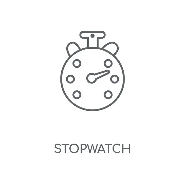 Stopper Lineáris Ikonra Stopper Stroke Szimbólum Koncepcióterv Vékony Grafikai Elemek — Stock Vector