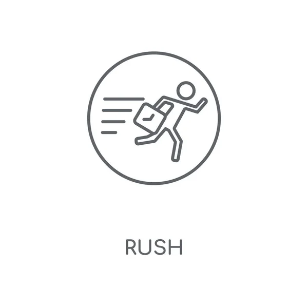 Rush Lineares Symbol Rush Concept Strich Symbol Design Dünne Grafische — Stockvektor