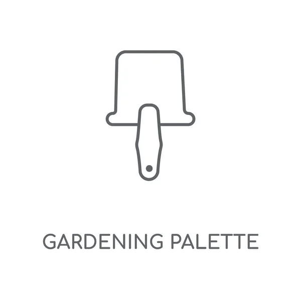 Gardening Palette Linear Icon Gardening Palette Concept Stroke Symbol Design — Stock Vector