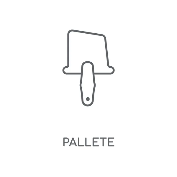 ไอคอนเช งเส นของ Pallete การออกแบบส กษณ งหวะแนวค ดของ Pallete องค — ภาพเวกเตอร์สต็อก