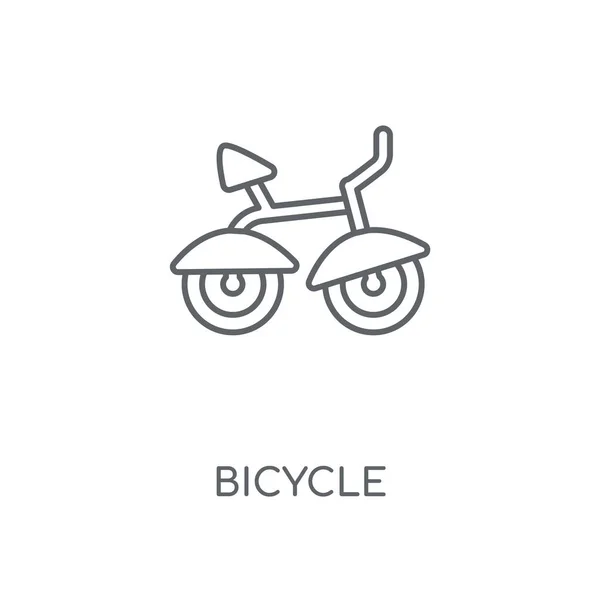 Cykel Linjär Ikonen Cykel Konceptdesign Stroke Symbol Tunn Grafiska Element — Stock vektor