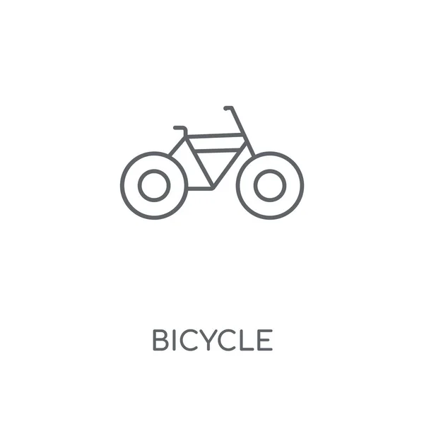 Cykel Linjär Ikonen Cykel Konceptdesign Stroke Symbol Tunn Grafiska Element — Stock vektor