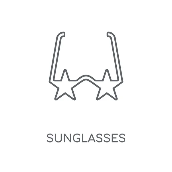 Sunglasses Linear Icon Sunglasses Concept Stroke Symbol Design Thin Graphic — Stock Vector