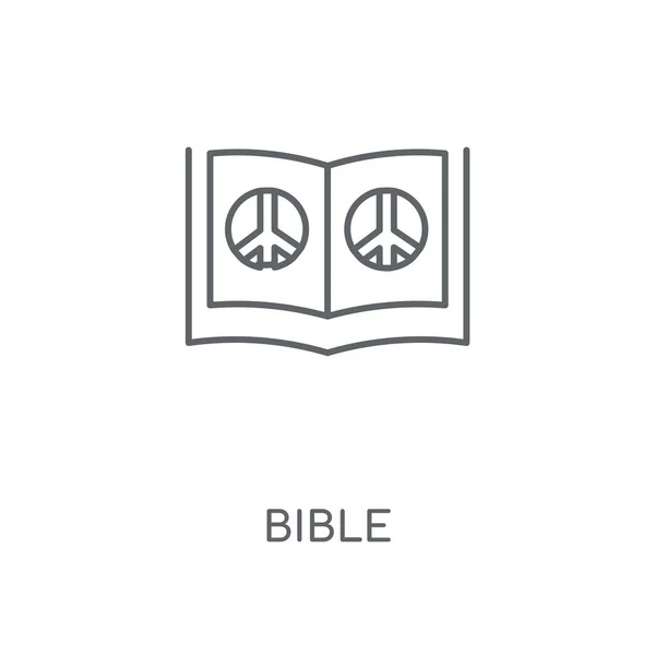 Bibel Lineare Ikone Bibel Konzept Strich Symbol Design Dünne Grafische — Stockvektor