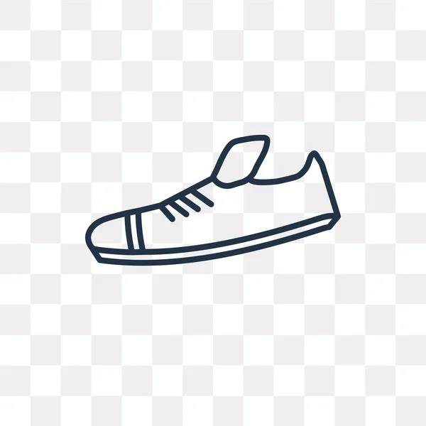 Zapatos Vector Contorno Icono Aislado Sobre Fondo Transparente Alta Calidad — Archivo Imágenes Vectoriales