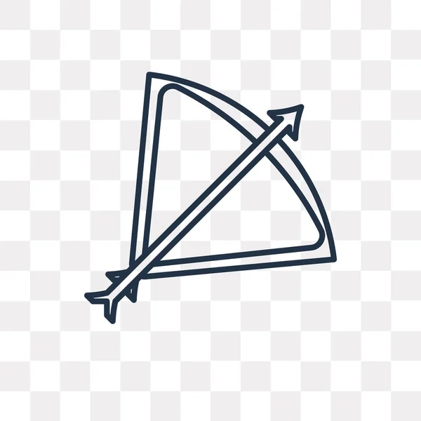Иконка Вектора Лучника Контур Изолированы Прозрачном Фоне Высокое Качество Линейной — стоковый вектор