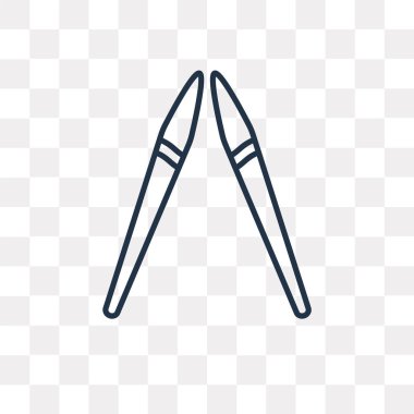 Mızrak vektör anahat simgesini şeffaf arka plan üzerinde yüksek kalitede doğrusal mızrak saydamlık kavramı izole olabilir kullanılan web ve mobil