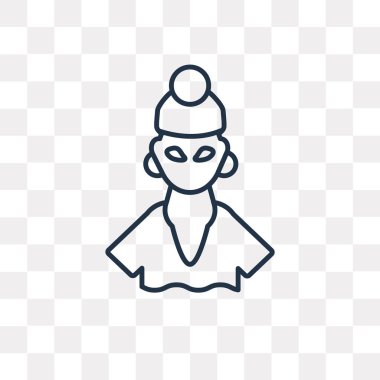 Afrika vektör anahat simgesini şeffaf arka plan üzerinde yüksek kalitede doğrusal Afrika saydamlık kavramı izole olabilir kullanılan web ve mobil