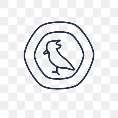 Mozambik Metical vektör anahat simgesini şeffaf arka plan üzerinde yüksek kalitede doğrusal Mozambik Metical saydamlık kavramı izole olabilir kullanılan web ve mobil