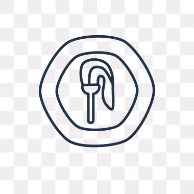 Kenya Şilini vektör anahat simgesini şeffaf arka plan üzerinde yüksek kalitede doğrusal Kenya Şilini saydamlık kavramı izole olabilir kullanılan web ve mobil