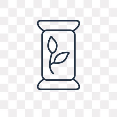 Tohum vektör anahat simgesini şeffaf arka plan üzerinde yüksek kalitede doğrusal tohum saydamlık kavramı izole olabilir kullanılan web ve mobil