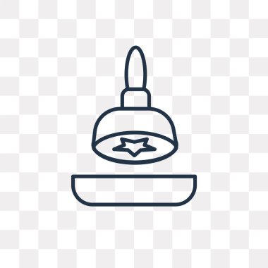 Pasaport vektör anahat simgesini şeffaf arka plan üzerinde yüksek kaliteli izole kaşe pasaportlar saydamlık kavramı için doğrusal damgasını kullanılan web ve mobil olabilir