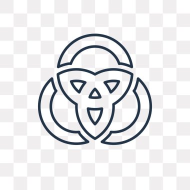 Venn şeması vektör anahat simgesini şeffaf arka plan üzerinde yüksek kalitede doğrusal Venn şeması saydamlık kavramı izole olabilir kullanılan web ve mobil