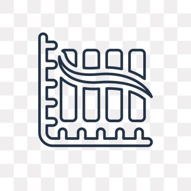 Saydam arka plan üzerinde yüksek kalitede doğrusal kaybı saydamlık kavramı izole kaybı vektör anahat simgesini kullandığınız web ve mobil olabilir