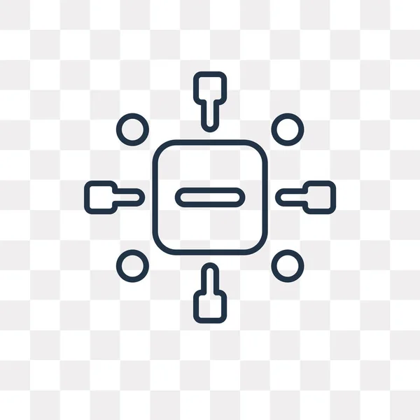 Infographic Vector Overzicht Pictogram Geïsoleerd Transparante Achtergrond Hoge Kwaliteit Lineaire — Stockvector