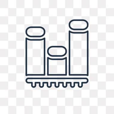 Analytics anahat simgesini şeffaf arka plan üzerinde izole vektör, yüksek kalitede doğrusal Analytics saydamlık kavramı kullanılan web ve mobil olabilir