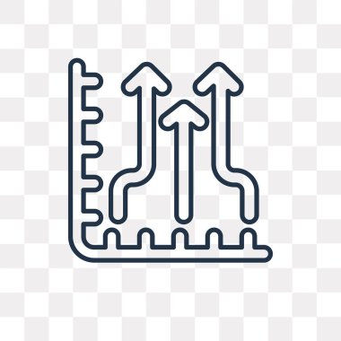 Analytics anahat simgesini şeffaf arka plan üzerinde izole vektör, yüksek kalitede doğrusal Analytics saydamlık kavramı kullanılan web ve mobil olabilir