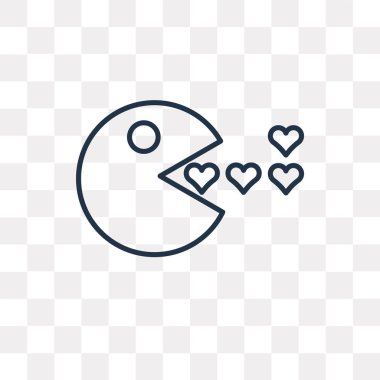 Kullandığınız web ve mobil oyun oyuncak vektör anahat simgesini şeffaf arka plan üzerinde yüksek kalitede doğrusal oyun oyuncak saydamlık kavramı izole olabilir