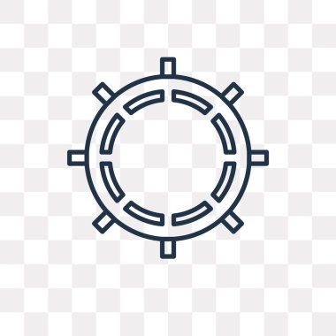 Rulet vektör anahat simgesini şeffaf arka plan üzerinde yüksek kalitede doğrusal rulet saydamlık kavramı izole olabilir kullanılan web ve mobil