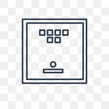 Masa oyunu vektör anahat simgesini şeffaf arka plan üzerinde yüksek kalitede doğrusal oyununu saydamlık kavramı izole kullanılan web ve mobil olabilir