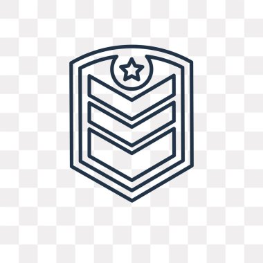 Chevron vektör anahat simgesini şeffaf arka plan üzerinde yüksek kalitede doğrusal Chevron saydamlık kavramı izole olabilir kullanılan web ve mobil