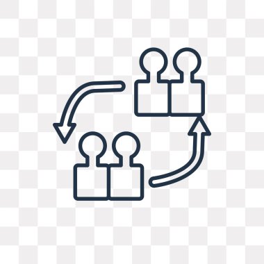 Askeri strateji grafik vektör anahat simgesini şeffaf arka plan üzerinde yüksek kalitede doğrusal askeri strateji grafik saydamlık kavramı izole olabilir kullanılan web ve mobil
