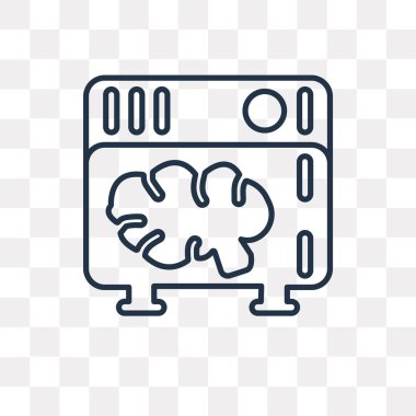 Sunucular üzerinde şeffaf arka plan izole anahat simgesini vektör, yüksek kalitede doğrusal sunucuları saydamlık kavramı kullanılan web ve mobil olabilir