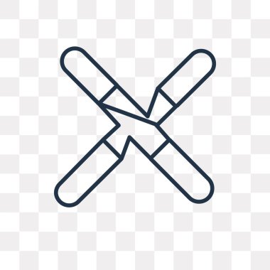 Sopa üzerinde şeffaf arka plan izole anahat simgesini vektör, yüksek kalitede doğrusal sopa saydamlık kavramı kullanılan web ve mobil olabilir