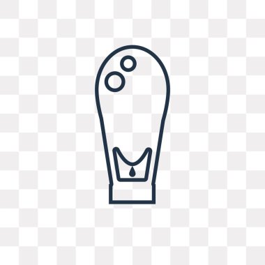 Gökyüzü fener vektör anahat simgesini şeffaf arka plan üzerinde yüksek kalitede doğrusal gökyüzü fener saydamlık kavramı izole olabilir kullanılan web ve mobil