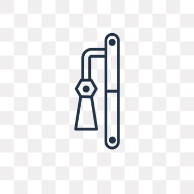 Dizi vektör anahat simgesini şeffaf arka plan üzerinde yüksek kalitede doğrusal Dizi saydamlık kavramı izole olabilir kullanılan web ve mobil