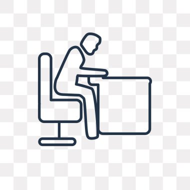 Adam Snoozing vektör anahat simgesini şeffaf arka plan üzerinde yüksek kalitede doğrusal adam Snoozing saydamlık kavramı izole olabilir kullanılan web ve mobil