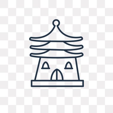 Cennet vektör anahat simgesini şeffaf arka plan üzerinde yüksek izole Tapınağı cennet saydamlık kavramı quality doğrusal Tapınağı olabilir kullanılan web ve mobil