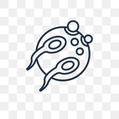 Üreme vektör anahat simgesini şeffaf arka plan üzerinde yüksek kalitede doğrusal üreme saydamlık kavramı izole olabilir kullanılan web ve mobil