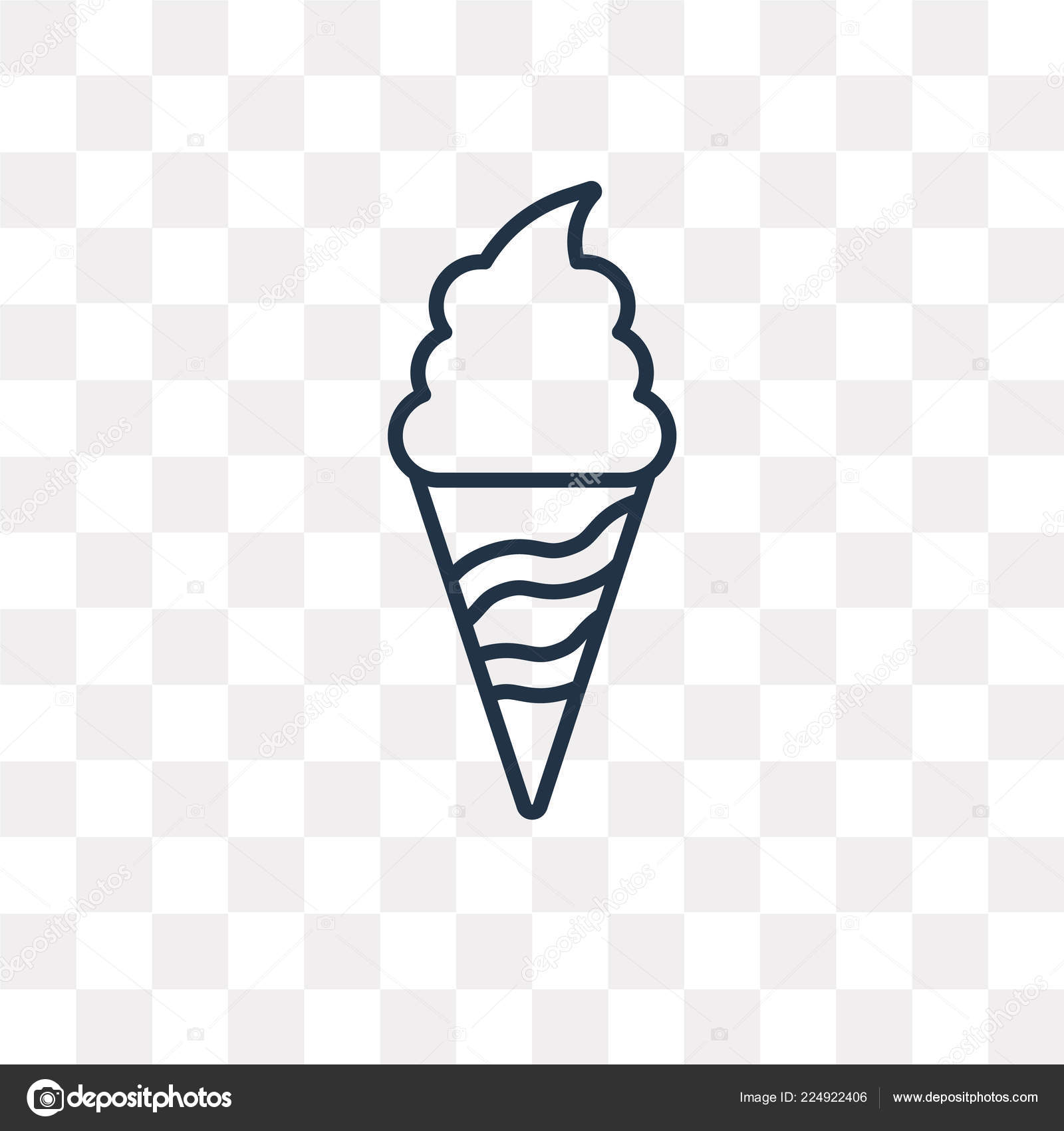 Stripped Ice Cream Cone Vector Outline Icon Isolated Transparent Background Vector Image By C Mmvector Vector Stock Stripped Ice Cream Cone Vector Outline Icon Isolated Transparent Background Vector Image By C Mmvector Vector Stock
