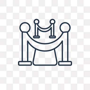 Saydam arka plan üzerinde yüksek kalitede doğrusal halı saydamlık kavramı izole halı vektör anahat simgesini kullandığınız web ve mobil olabilir