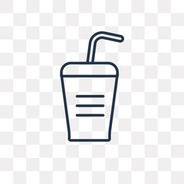 Saman vektör anahat simgesini şeffaf arka plan üzerinde hasır saydamlık kavramı ile doğrusal içki olabilir yüksek kaliteli izole içkiyle kullanılan web ve mobil