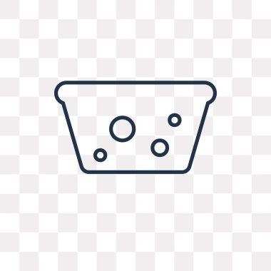 Vektör anahat simgesini şeffaf arka plan üzerinde izole yıkama, yüksek kalitede doğrusal çamaşır saydamlık kavramı kullanılan web ve mobil olabilir