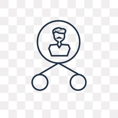 Bağlantı vektör anahat simgesini şeffaf arka plan üzerinde yüksek kalitede doğrusal bağlantı saydamlık kavramı izole olabilir kullanılan web ve mobil