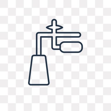 Ayarlama sistemi vektör anahat simgesini şeffaf arka plan üzerinde yüksek kalitede doğrusal ayar sistemi saydamlık kavramı izole olabilir kullanılan web ve mobil