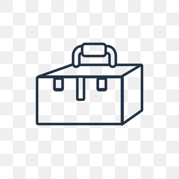 Εικονίδιο Εργαλείου Τσάντα Διάνυσμα Διάρθρωσης Που Απομονώνονται Διαφανές Φόντο Γραμμική — Διανυσματικό Αρχείο