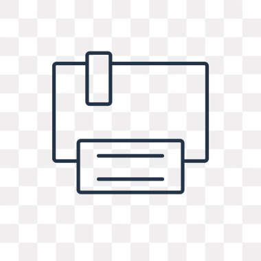 Vektör anahat simgesini şeffaf arka plan üzerinde izole, yüksek kaliteli saydamlık kavramı doğrusal kullanılan web ve mobil olabilir